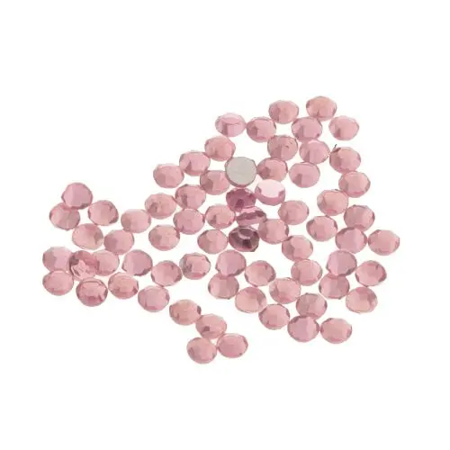Strasuri Swarovski pentru unghii - roz închis, 2 mm, 50 buc