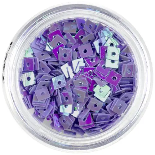 Pătrate decorative cu gaură - mov deschis