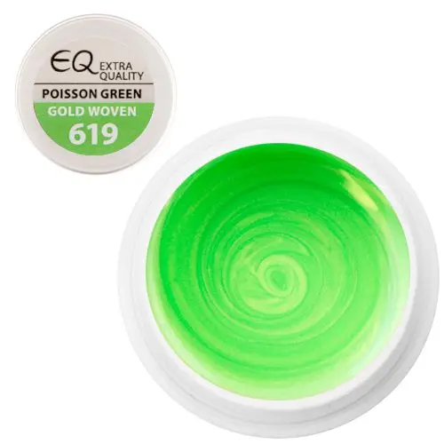 Gel UV Extra Quality - 619 Gold Woven – Poisson Green, 5g