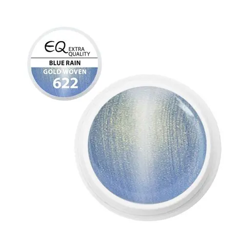 Gel UV Extra quality – 622 - Blue Rain - Gold Woven, 5g