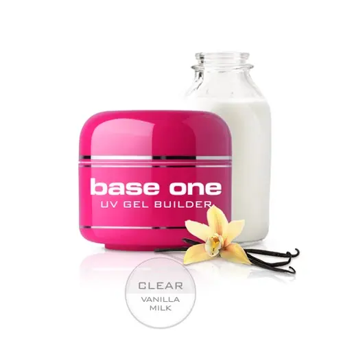 Gel de unghii Base One – Clear Vanilla Milk, 15g