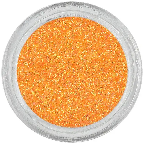 Pudră Glitter pentru  nail art - portocaliu neon 