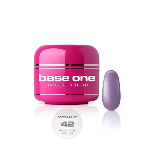 Gel UV Silcare Base One Metallic – Romantic Violet 42, 5g