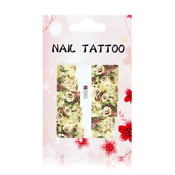 Abțibilduri pe bază de apă – Flowers – A086