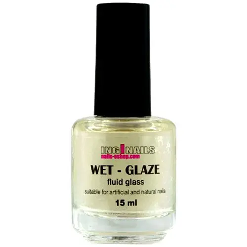 Wet Glaze 15ml - Top coat pentru luciu intens Inginails 