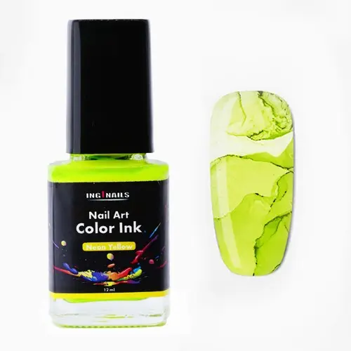 Nail art color Ink 12ml - Galben neon