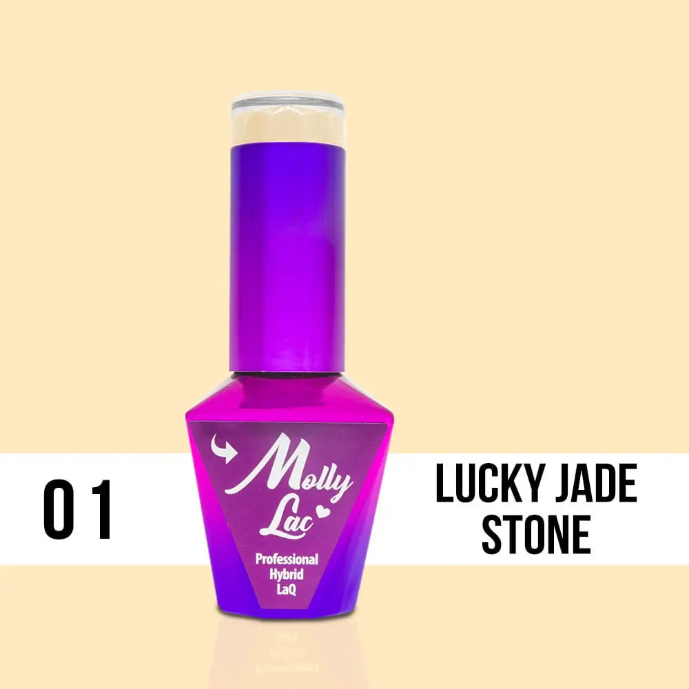 Lac MOLLY LAC UV / LED Gel Glamour Women - Lucky Jade Stone 01, 10ml