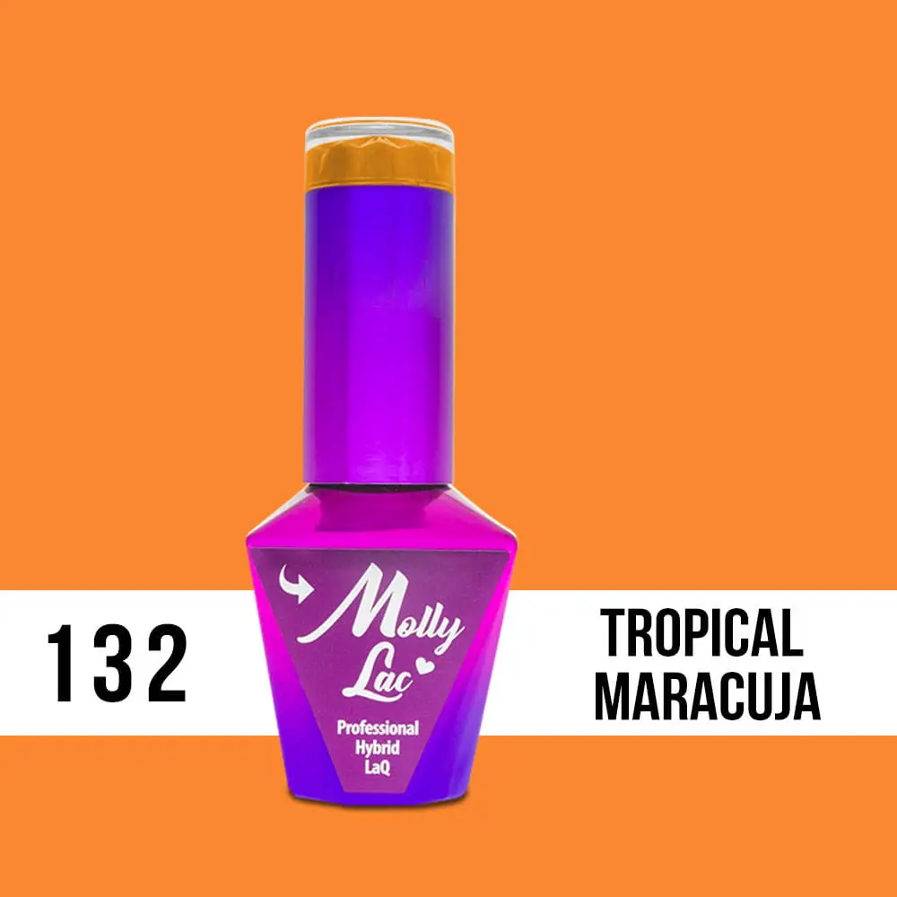 MOLLY LAC UV / LED gel gel Bubble Tea - Tropical Maracuja 132, 10ml