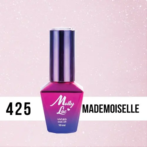 Lac gel MOLLY LAC UV/LED gel polish Madame French - Mademoiselle 425, 10ml
