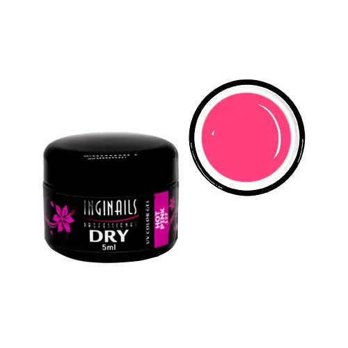 DRY UV COLOR GEL Inginails Professional – Hot Pink 127 - roz neon, 5ml