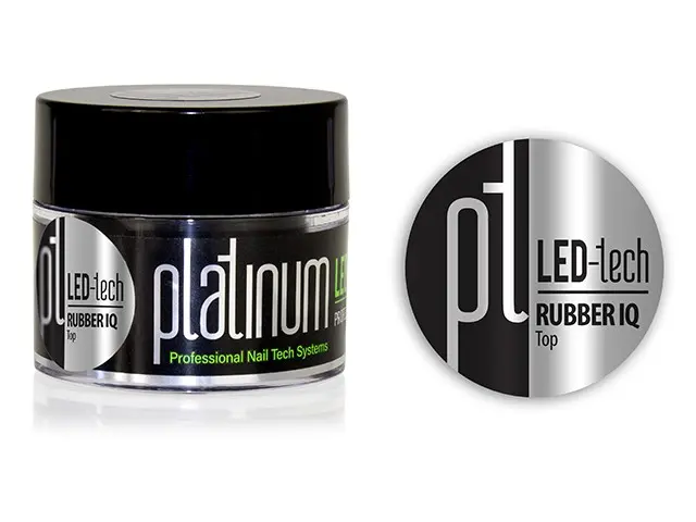 Gel de unghii Platinum LED-tech Rubber IQ builder – Top, 40g 