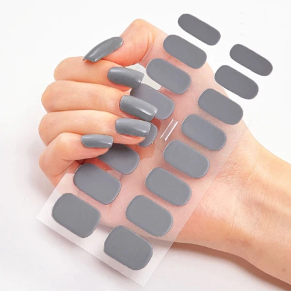 Self-Adhesive Nail Stickers - grey