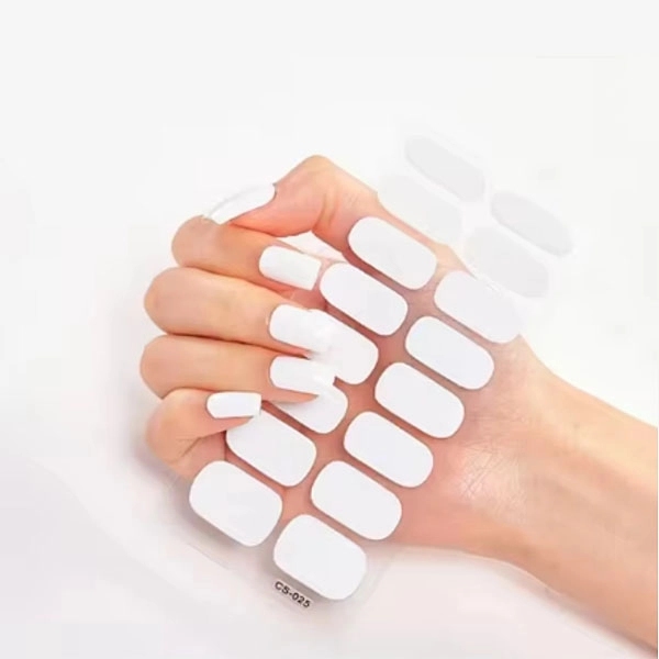 Self-Adhesive Nail Stickers - white