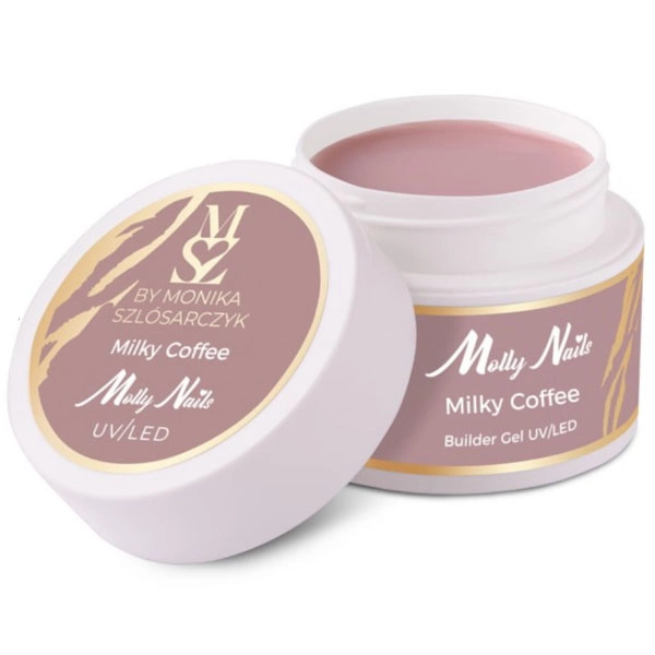 Gel profesional UV/LED Milky Coffee Molly Nails HEMA/Di-HEMA Free TPO Free 50g