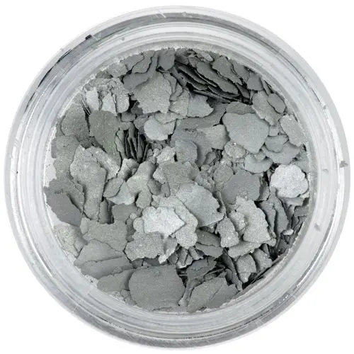 Fulgi de confetti cu o formă nedefinită - argintiu