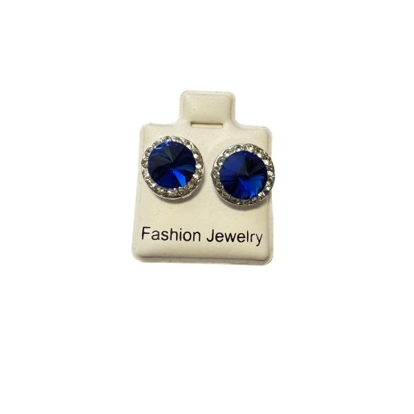 Stud earrings -royal blue