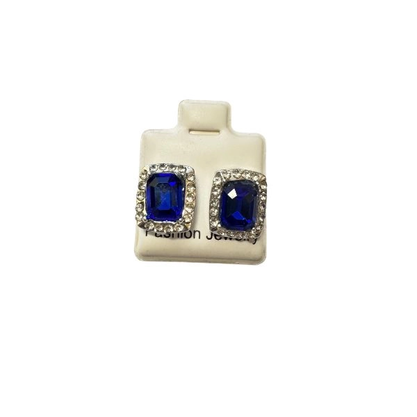 Stud earrings -royal blue