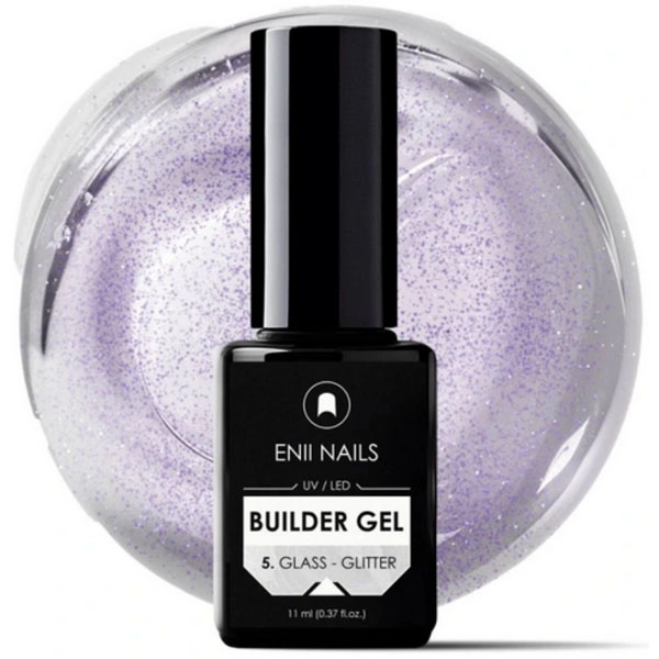 Enii Builder gel bottle 5 Glass-Glitter, 11ml