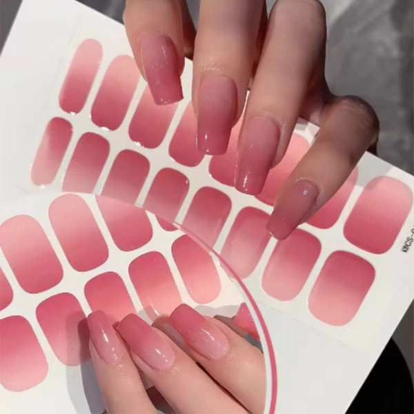 Self-Adhesive Nail Stickers - ombre, pink