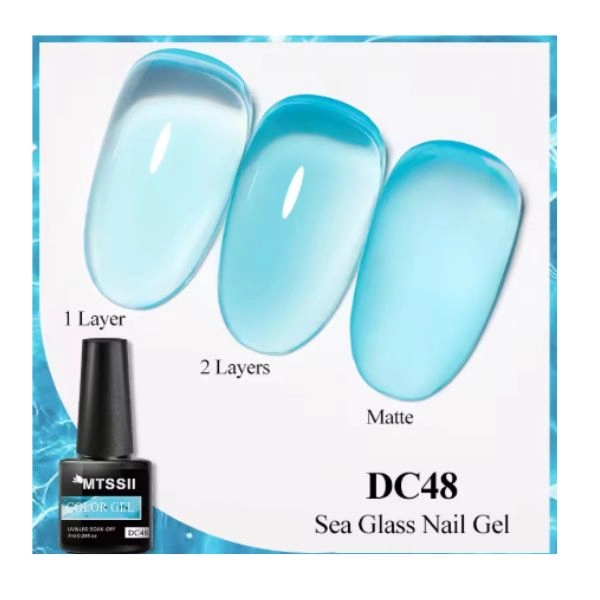 Lac gel UV/LED Sea Glass Nail Gel, 7ml - DC 48