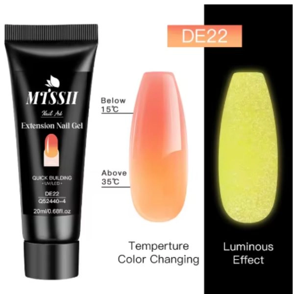 Colorat Gel Poly - Orange DE22, 20ml