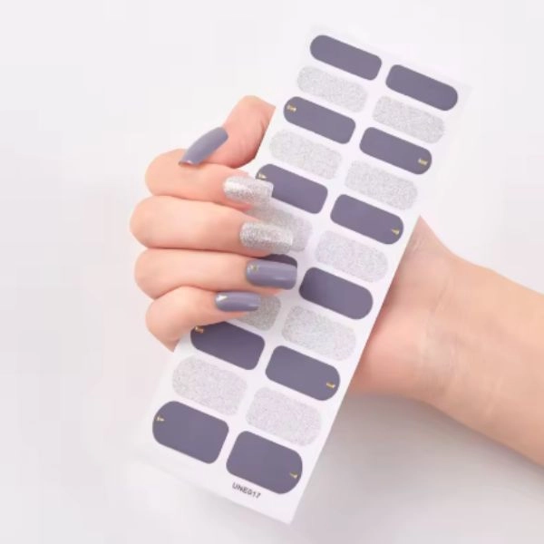 Self-Adhesive Nail Stickers - gray