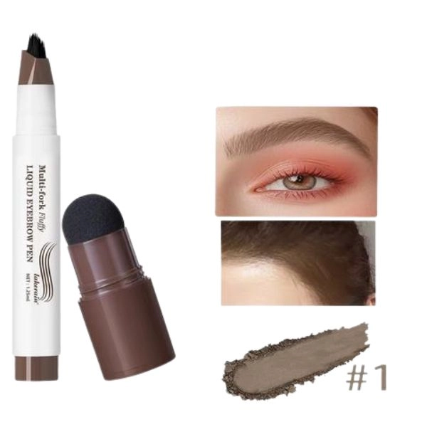 Creion multifuncțional pentru sprâncene și păr - Vârf multi-furculiță Fine Sketch, nr. 3