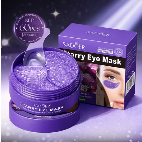 Collagen Starry Sky Eye Mask - Grape seed, 60buc