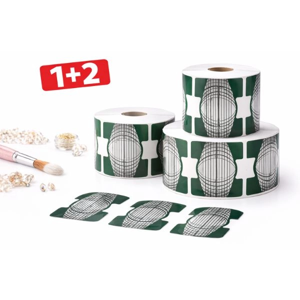 Șablon de unghii - turcoaz - arc 100buc - PROMOȚIE 1+2 GRATUITĂ