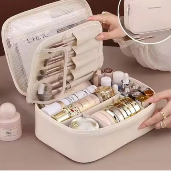 Geantă cosmetică, bej