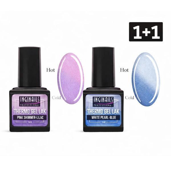 Lac permanent colorat termic Inginails Professional -  PROMOȚIE 1+1 GRATUITĂ