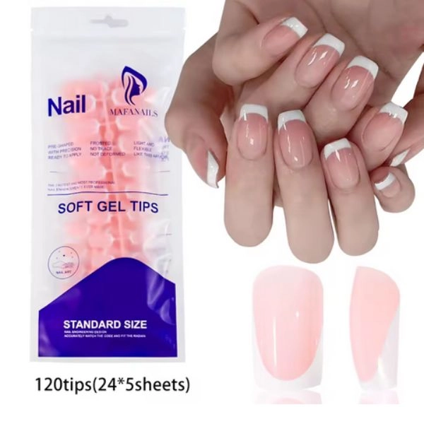 Tipuri de unghii, 120 buc - French Manicure