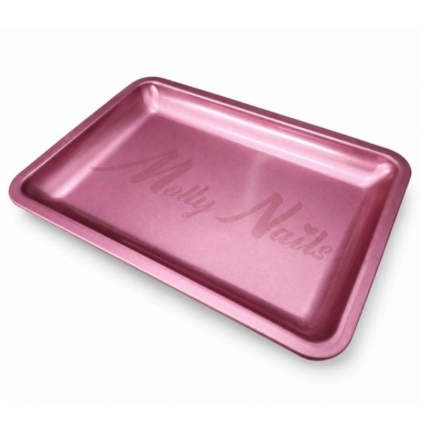 Tavă metalică pentru instrumente, roz