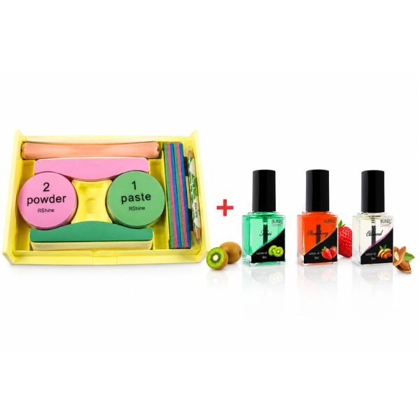Manichiură japoneză P.Shine, kit mare + 3 uleiuri de unghii GRATUIT