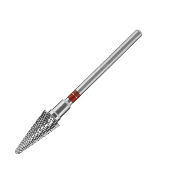 Staleks Pro Expert 6/14 mm cap de frezare pentru rotație stânga, roșu