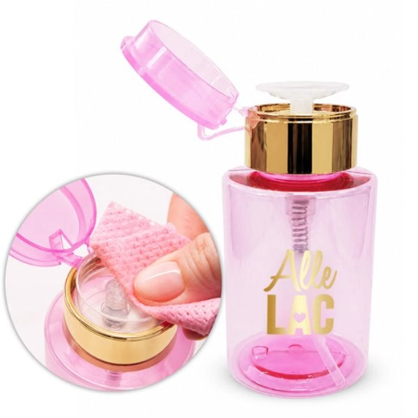 AlleLac Dozator de lichide cu pompă, roz, 200 ml