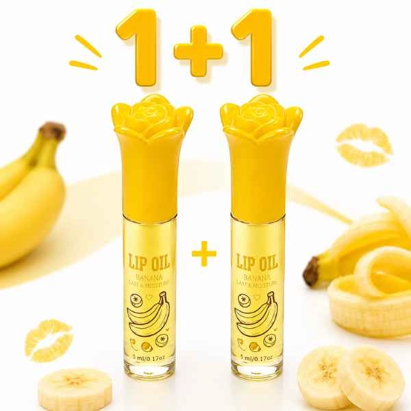 Lip Oil Maximizer – ulei pentru buze, Banana – OFERTĂ 1+1 GRATUIT