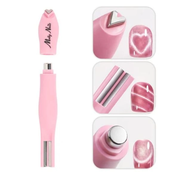 Molly Nails Magnet 3 în 1 pentru crearea modelelor – roz
