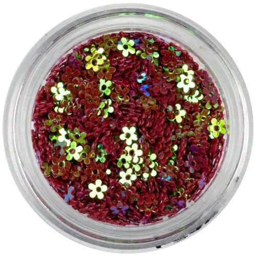 Flori cu gaură - bordo