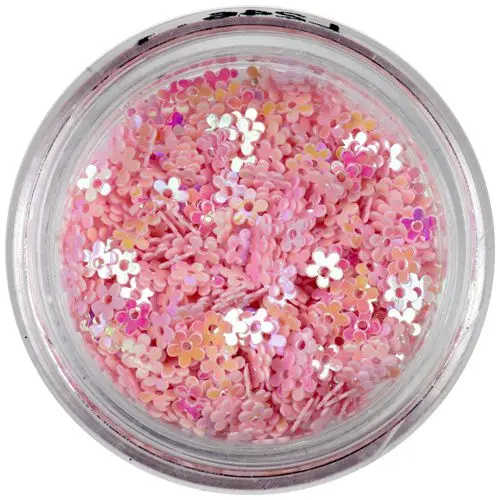 Flori cu găuri, roz deschis - reflexii colorate