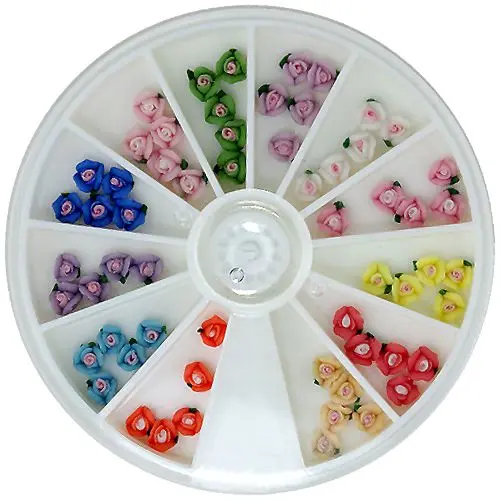 Decorațiuni Fimo pentru nail art - trandafiri