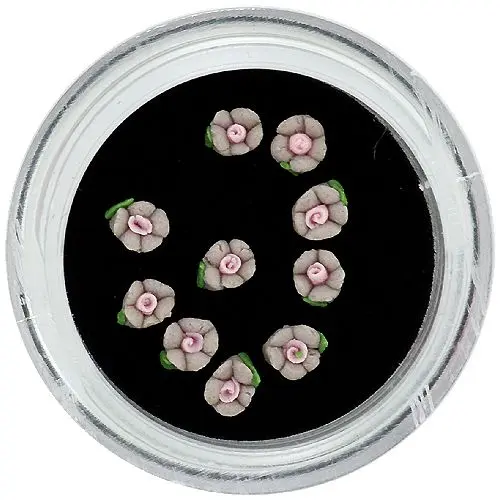 Flori acrilice – maro deschis