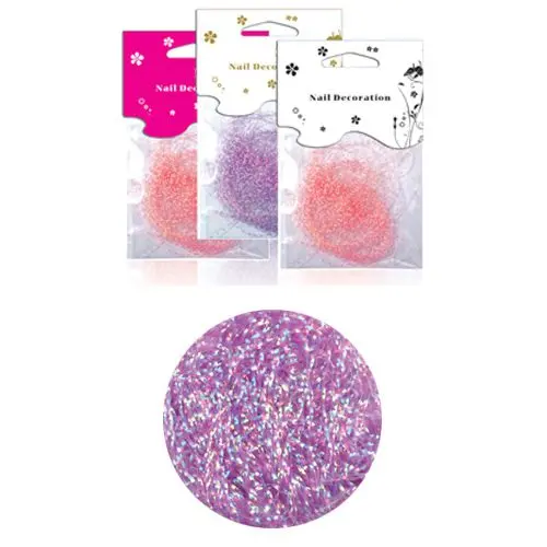 Fâşii mov deschis, hologramă - în săculeţ